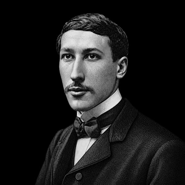 Engraved portrait of René Guénon